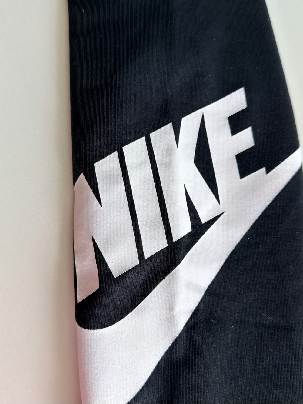 Nike Black Leggings with White Nike Swoosh - Picture 3 of 5